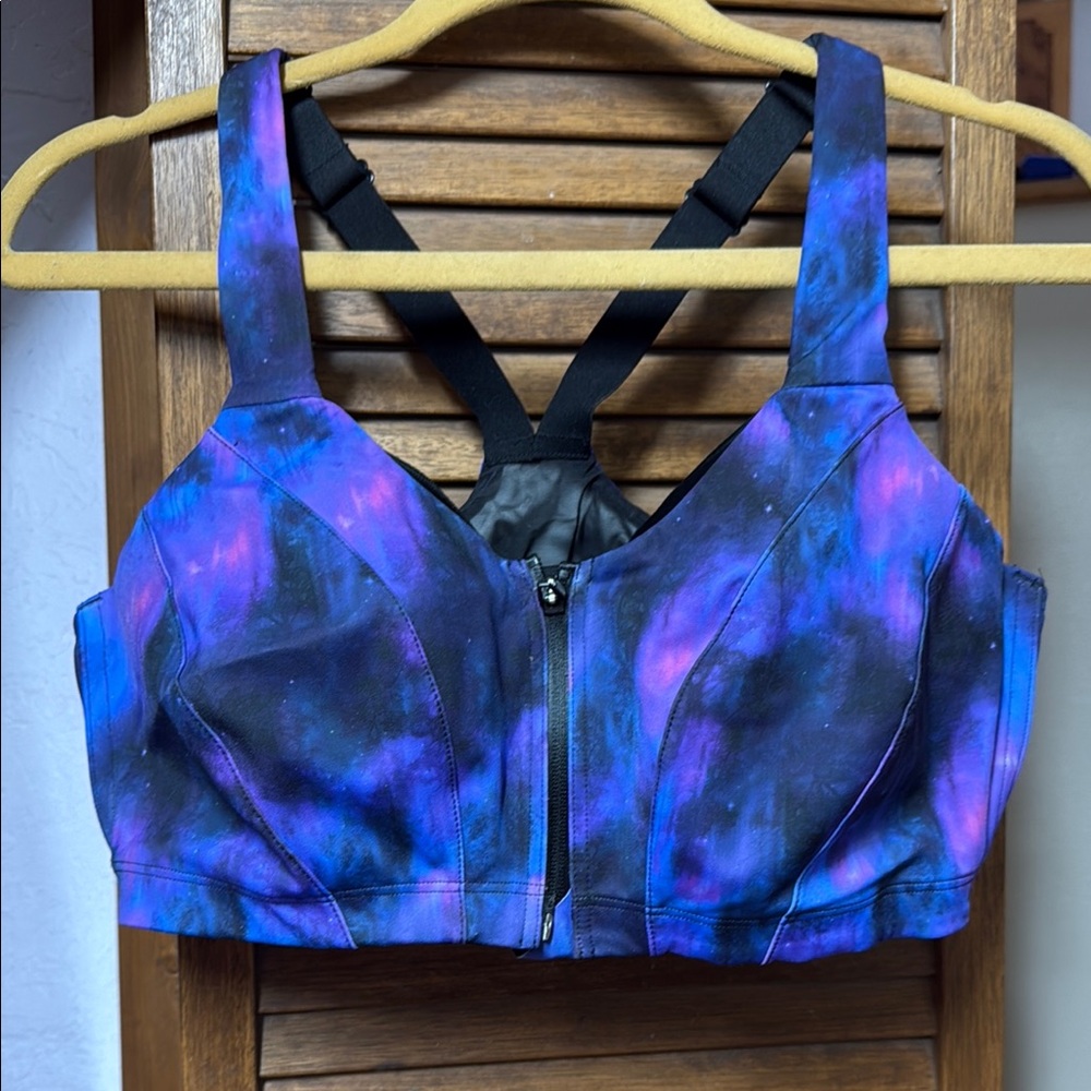 Vibrant Zip-Front Sports Bra